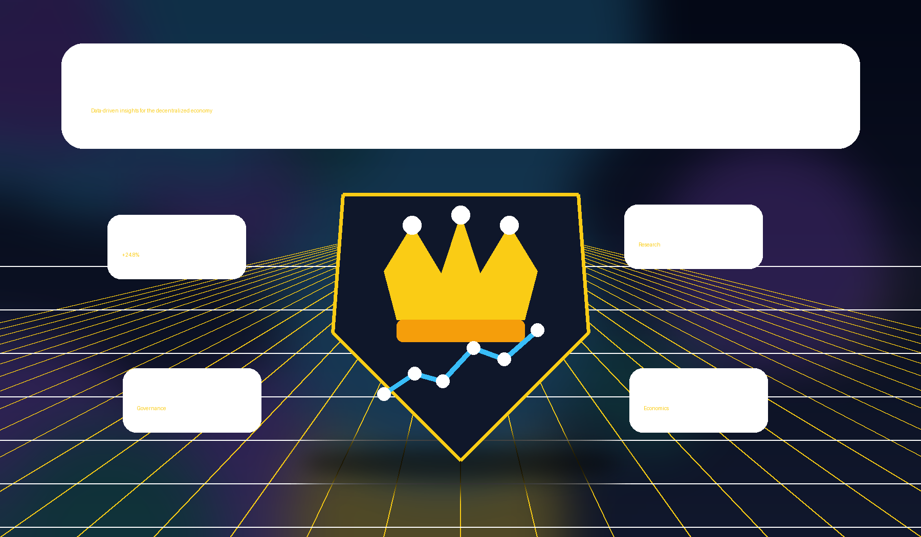 3D crypto intelligence dashboard illustration